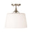 HomePlace Lighting Presley 1 Light Semi Flush, Nickel/Soft White - 248911BN