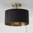 Capital Lighting Donovan 1 Light Semi Flush Mount