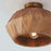 Capital Lighting Nadeau 1 Semi Flush Mount, Wood/Patinaed Brass