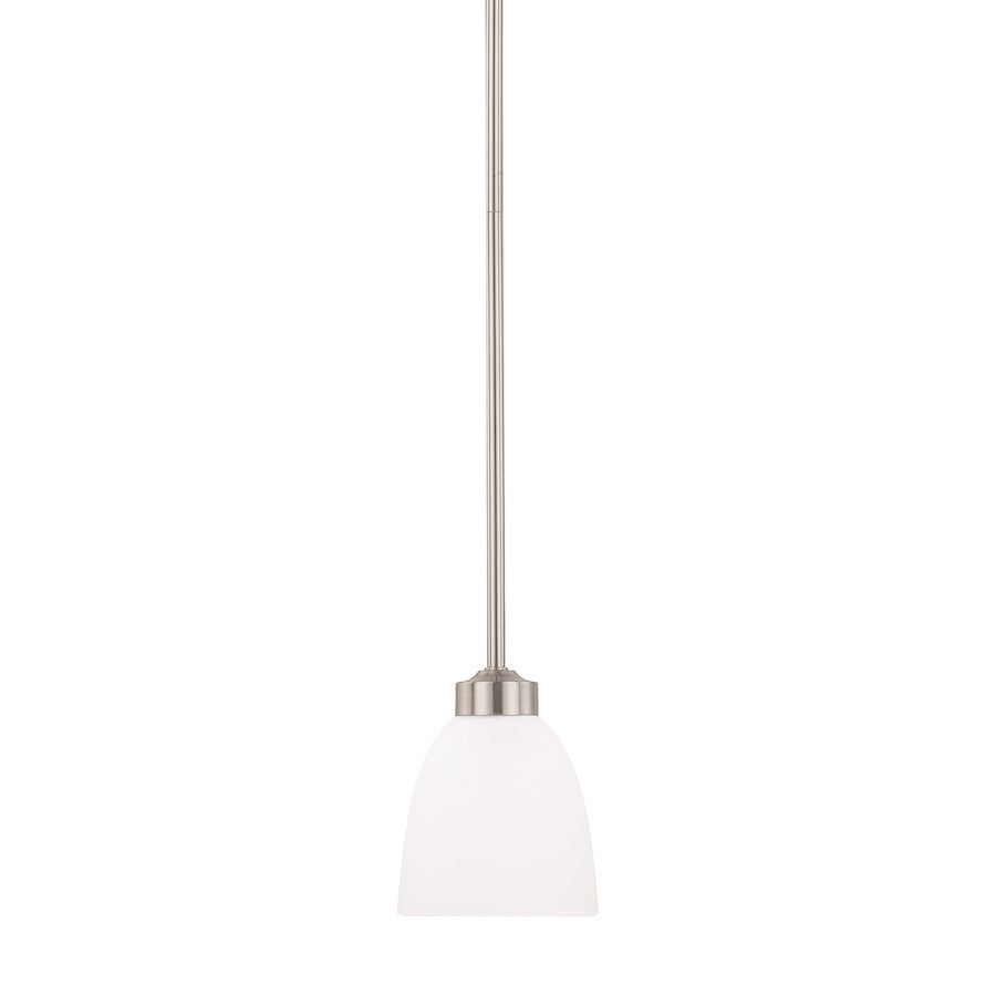 HomePlace by Capital Lighting Jameson 1 Light Pendant, Nickel - 314311BN-333