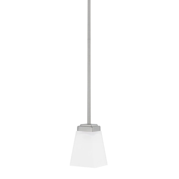 HomePlace by Capital Lighting Baxley 1 Light Pendant, Nickel - 314411BN-334