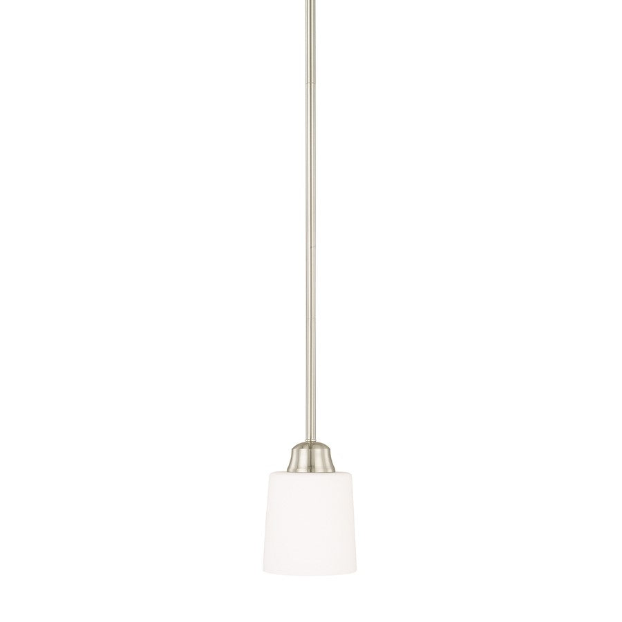 HomePlace by Capital Lighting Hayden 1 Light Pendant, Nickel - 315311BN-339