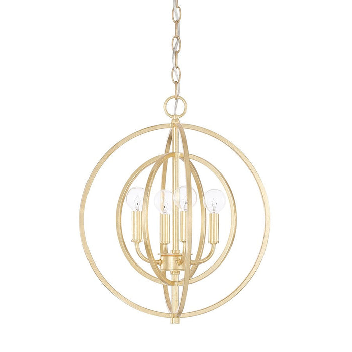 Capital Lighting 4 Light Pendant, Capital Gold - 322041CG