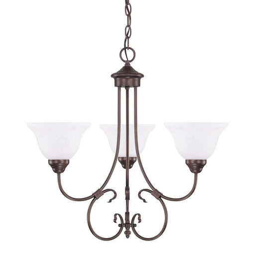 HomePlace by Capital Lighting Hometown 3-LT 23" Chandelier, Bronze - 3223BZ-220