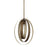 Capital Lighting Dahlia 1 Light Pendant, Silver and Bronze - 324911SZ