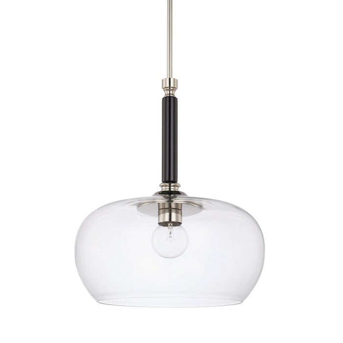 Capital Lighting 1 Light Globe Pendant, Black Tie - 325811BT-438