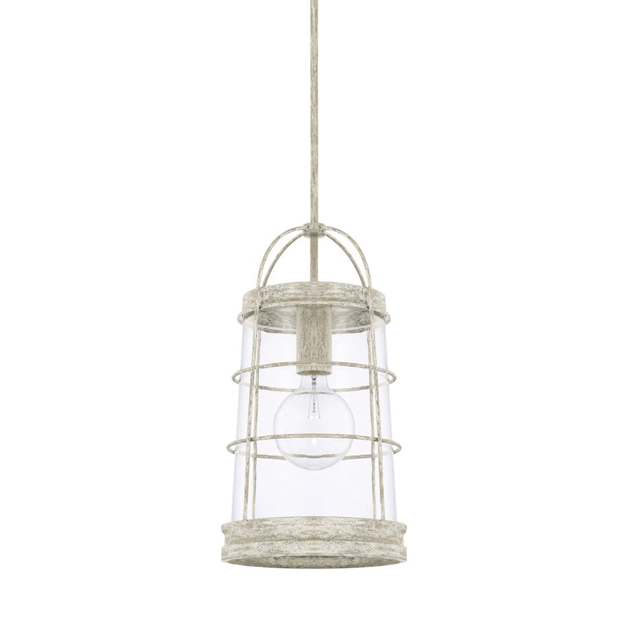 Capital Lighting Beaufort 1 Light 11" Pendant, Mystic Sand - 327412MS