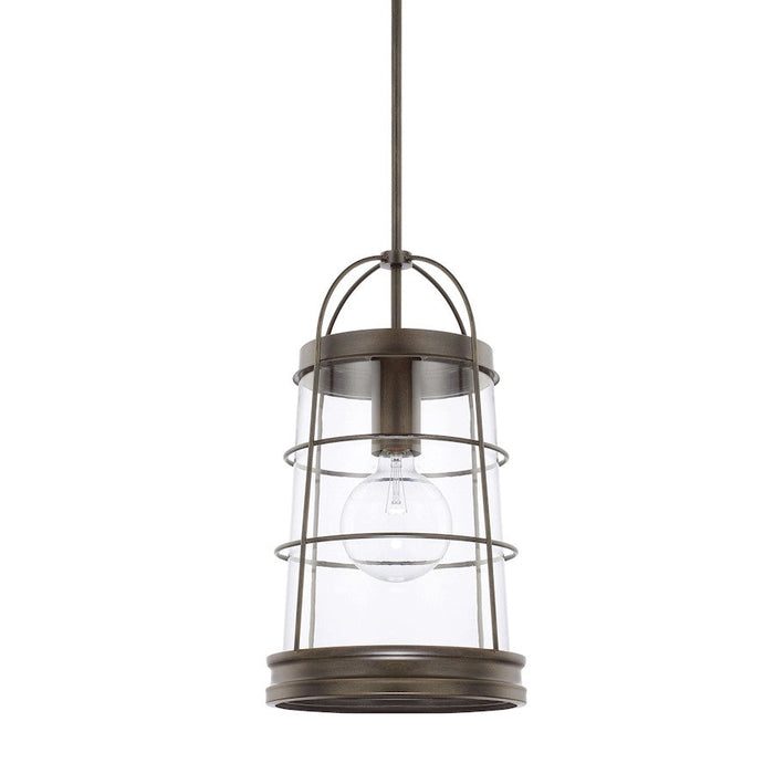 Capital Lighting Beaufort 1 Light 11" Pendant, Nordic Grey - 327412NG