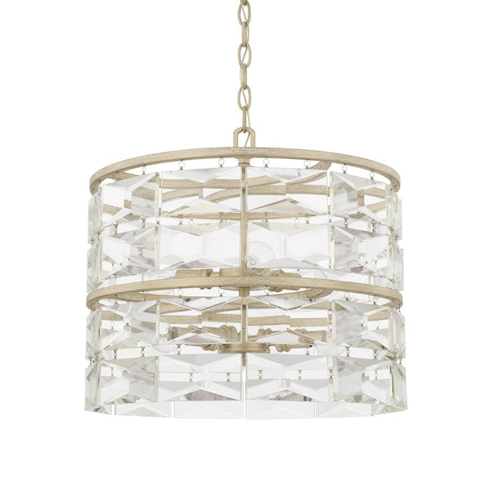 Capital Lighting Serena 6 Light Pendant, Winter White - 327861WW