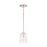 Capital Lighting Greyson 1-Light Pendant, Brushed Nickel/Clear - 328511BN-449