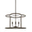 HomePlace by Capital Lighting Collier 4 Light Pendant, Urban Brown - 328941UB