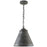 Capital Lighting 1 Light Pendant, Anitque Grey - 330312AY