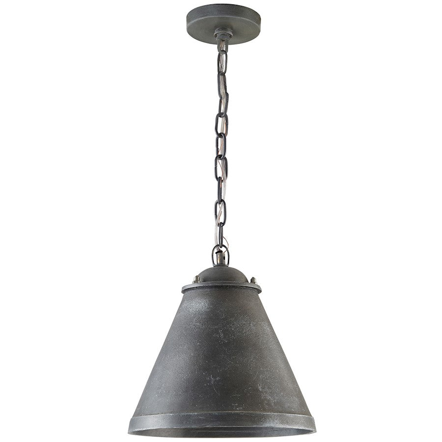 Capital Lighting 1 Light Pendant, Anitque Grey - 330312AY