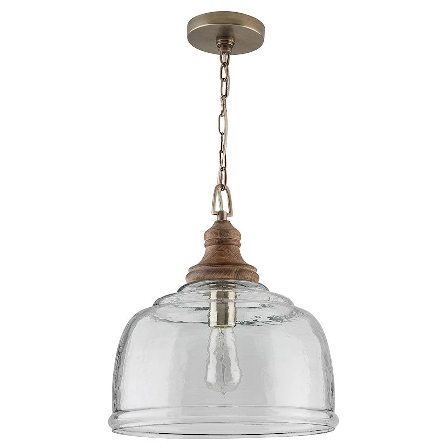 Capital Lighting 1 Light Pendant, Grey Wash - 330318GY