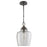 Austin Allen & Co Stoney 1 Light Pendant, Pewter/Clear Stone Seeded - 330414PW