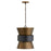 Capital Lighting 1 Light Pendant, Patinaed Brass and Dark Zinc - 330416PZ