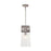 Capital Lighting 1 Light Pendant, Brushed Nickel with Clear Glass - 332511BN