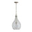 Capital Lighting 1 Light Pendant, Nickel, Stone Seeded Glass - 333813BN-472