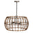 Capital Lighting Sanibel 4 Light Pendant, Blazed Rattan/Nordic Grey - 335742BY