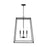 Capital Lighting Clint 4 Light Pendant, Black Iron - 337341BI