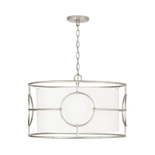 Capital Lighting Oran 3-Light Pendant, Antique Silver - 337931AS