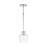 Capital Lighting Danes 1-Light Pendant, Chrome/Clear - 338111CH-489