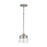 Capital Lighting Decker 1-Light Small Pendant, Washed Grey/Clear - 338211WY