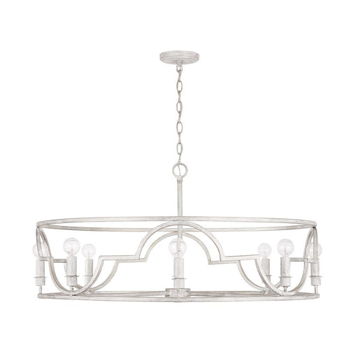 Capital Lighting Demi 8-Light Pendant, Winter White - 338582WW