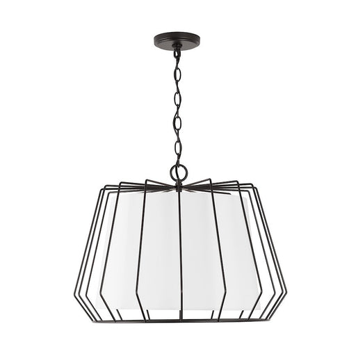 Capital Lighting Corey 4-Light Large Pendant, Matte Black - 338841MB