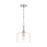 Capital Lighting Carter 1-Light Pendant, Brushed Nickel/Clear Seeded - 339311BN