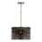 Capital Lighting Dalton 1-Light Large Pendant, Dark Wood/Nickel - 339911DN