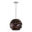 Capital Lighting Dalton 1-Light Small Pendant, Dark Wood/Nickel - 339912DN