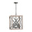 Capital Lighting Remi 4-Light Pendant, Brushed White Wash Nordic Iron - 340441WN