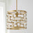 Capital Lighting Hala Pendant, Bleached Natural Jute/Brass