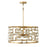 Capital Lighting Hala Pendant, Bleached Natural Jute/Brass