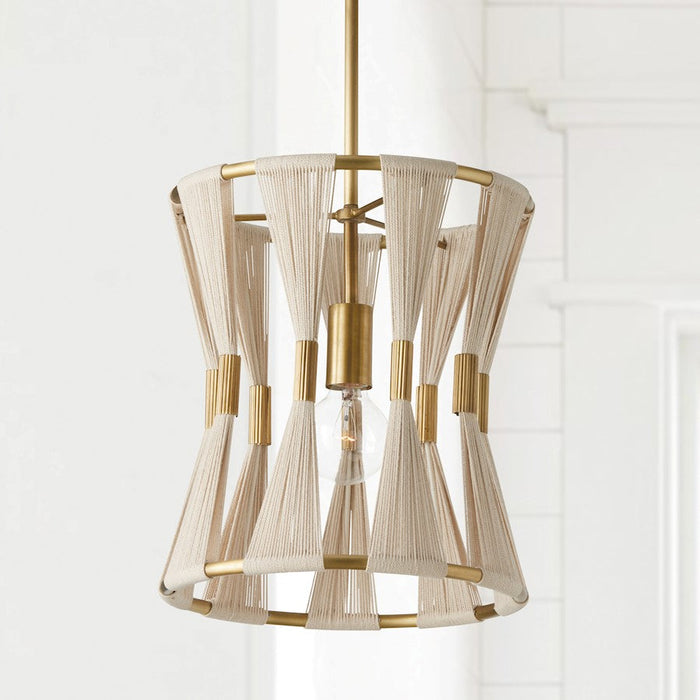 Capital Lighting Bianca Pendant, Patinaed Brass