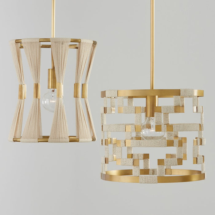 Capital Lighting Bianca Pendant, Patinaed Brass