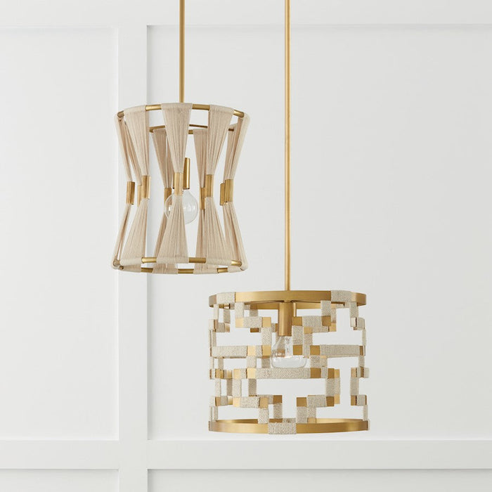 Capital Lighting Bianca Pendant, Patinaed Brass