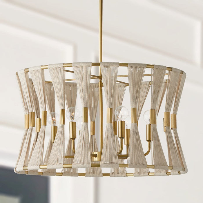 Capital Lighting Bianca Pendant, Patinaed Brass