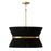 Capital Lighting Cecilia 8 Light Pendant, Black Rope/Patinaed Brass - 341281KP