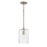 Capital Lighting Emerson 1 Light Pendant, Aged Brass/Embossed Seeded - 341311AD