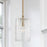 Capital Lighting Emerson 1 Light Pendant, Embossed Seeded