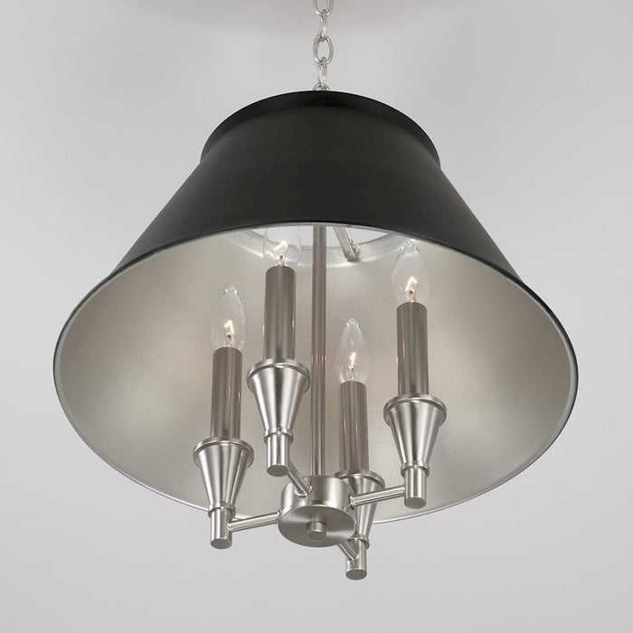 Capital Lighting Benson 4 Light Pendant in Black Tie