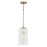 Capital Lighting Lexi 1 Light Pendant, Clear Fluted