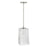 Capital Lighting Lexi 1 Light Pendant in Brushed Nickel/Clear Fluted - 341711BN