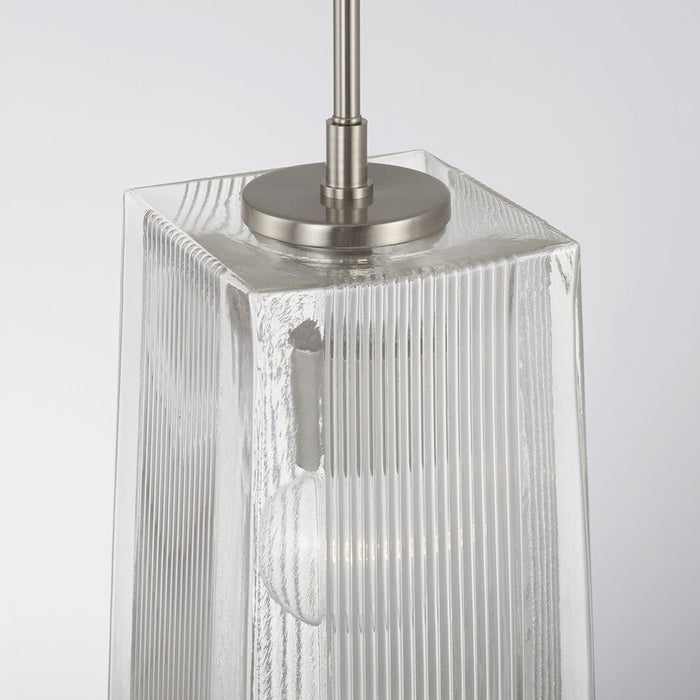 Capital Lighting Lexi 1 Light Pendant, Clear Fluted