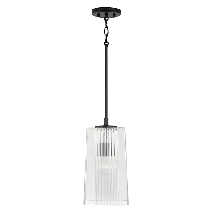 Capital Lighting Lexi 1 Light Pendant, Clear Fluted