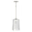 Capital Lighting Lexi 1 Light Pendant, Polished Nickel/Clear Fluted - 341711PN