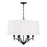 Capital Lighting Peyton 6 Light Pendant in Matte Black - 342061MB