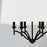 Capital Lighting Peyton 6 Light Pendant in Matte Black